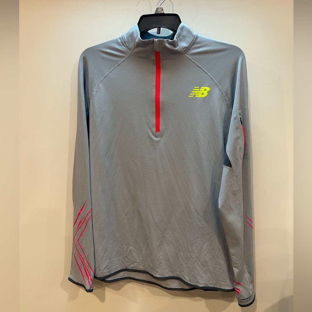 New Balance Quarter Zip Top Athletic Running Performance Fabric XL